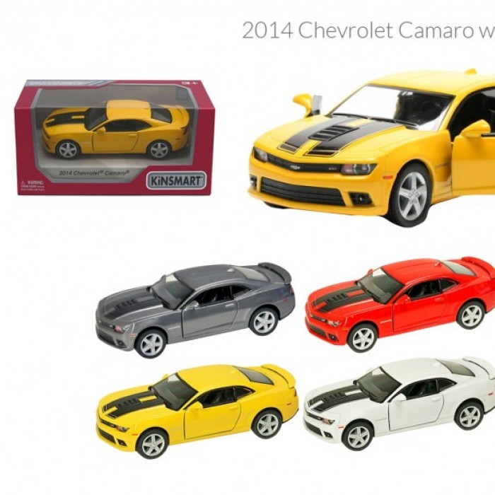 Модель легкова CHEVROLET CAMARO (2014) 5'' KT5383FW метал.інерц.відкр.дв.кор./96/